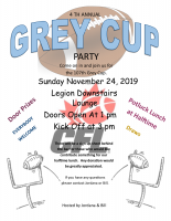 4th Annual Grey Cup Party