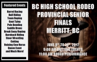 BC High School Rodeo- Provincial Senior Finals